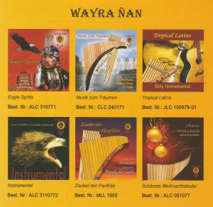 Вкладка из одного из купленных CD группы Wayra Nan